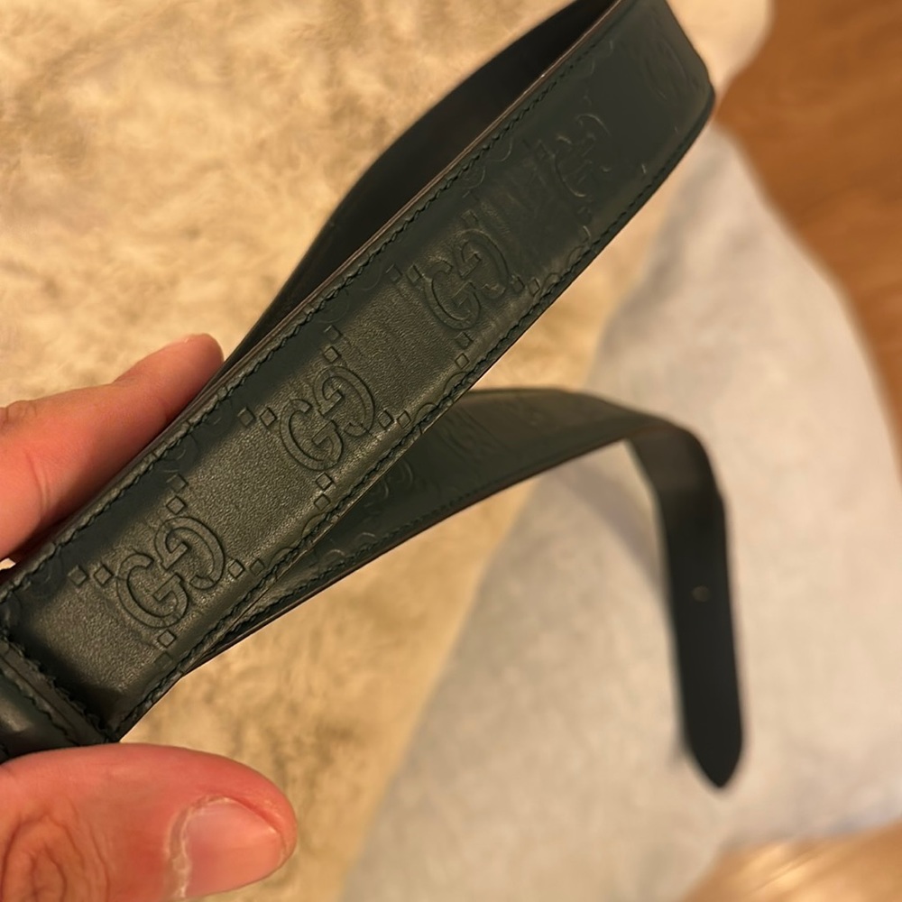 Pine Geeen Gucci Belt - Picture 2 of 3